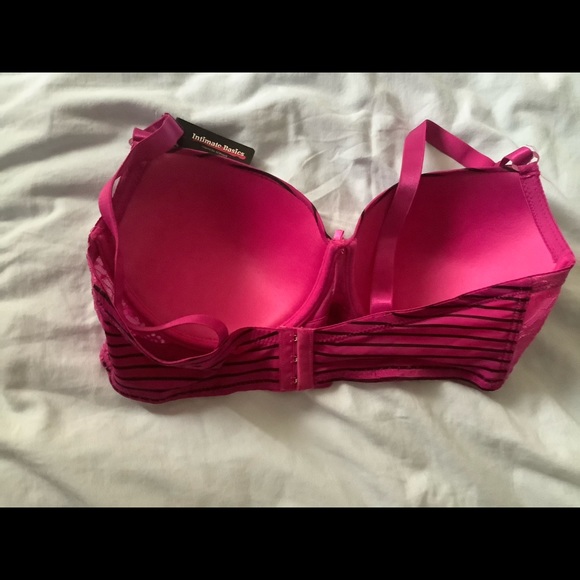 Woman’s hot pink strip Demi Full coverage Bra - Picture 6 of 13